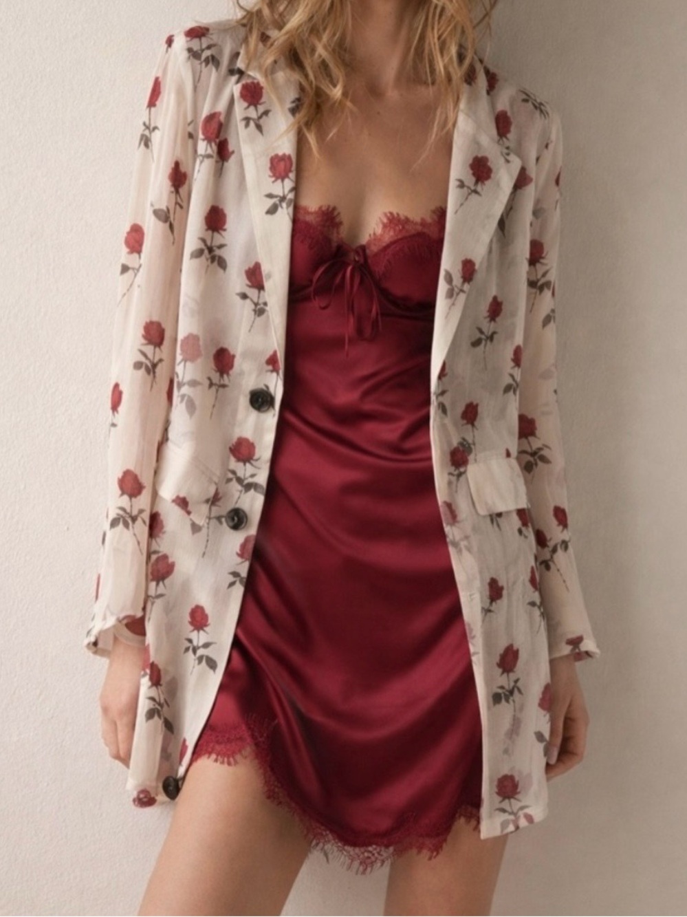 SILK✨ Escada Vintage rose Blazer